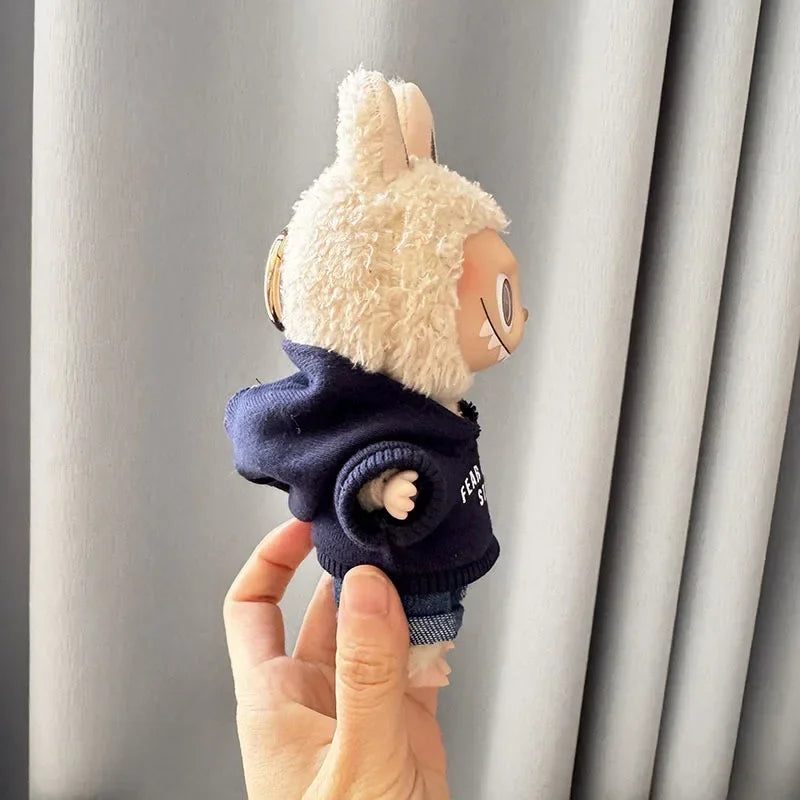 Fear Hoodie Set for 17cm Labubu Dolls