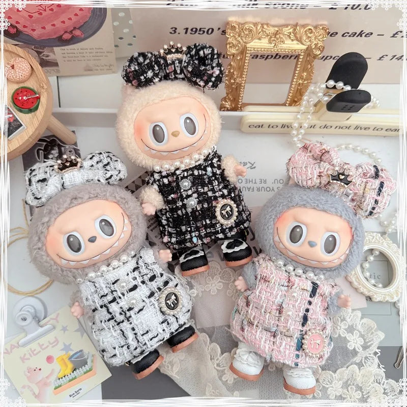 Mini Luxury Design Sweet Princess Skirt Labubu Clothes Crossbody Bag