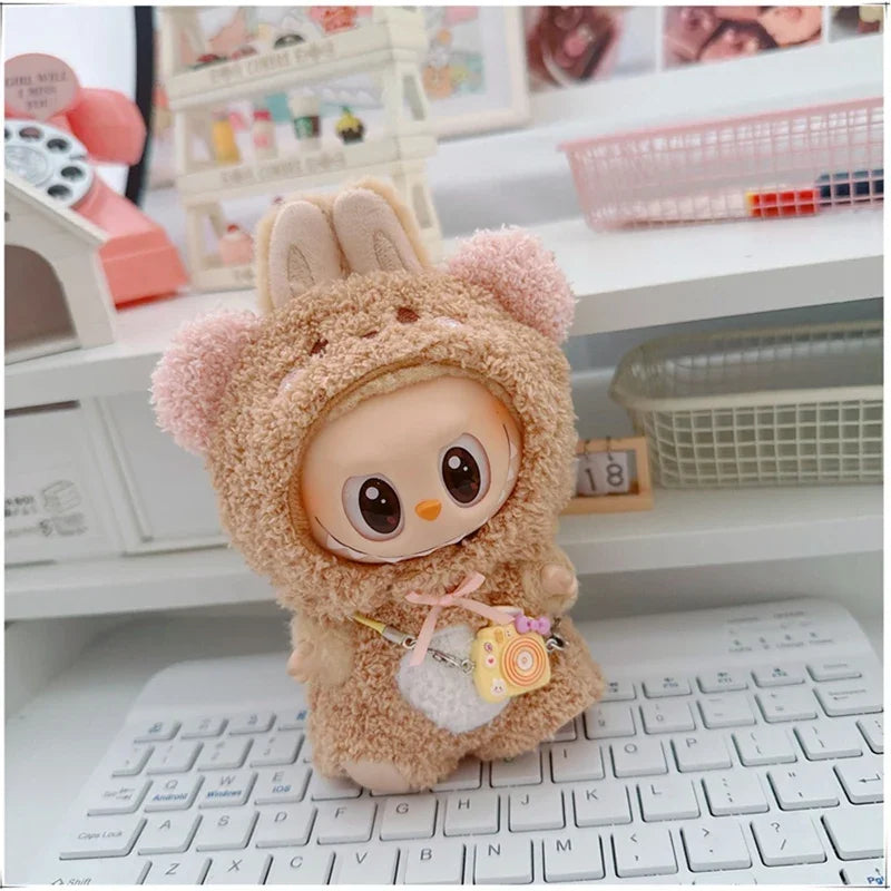 🐾 Adorable Animal Cosplay Outfits for 17cm Labubu Dolls