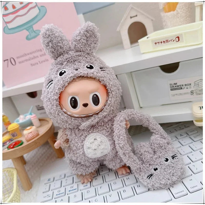 🐾 Adorable Animal Cosplay Outfits for 17cm Labubu Dolls