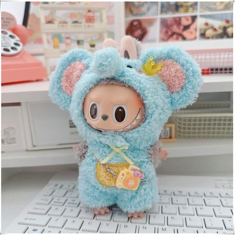 🐾 Adorable Animal Cosplay Outfits for 17cm Labubu Dolls