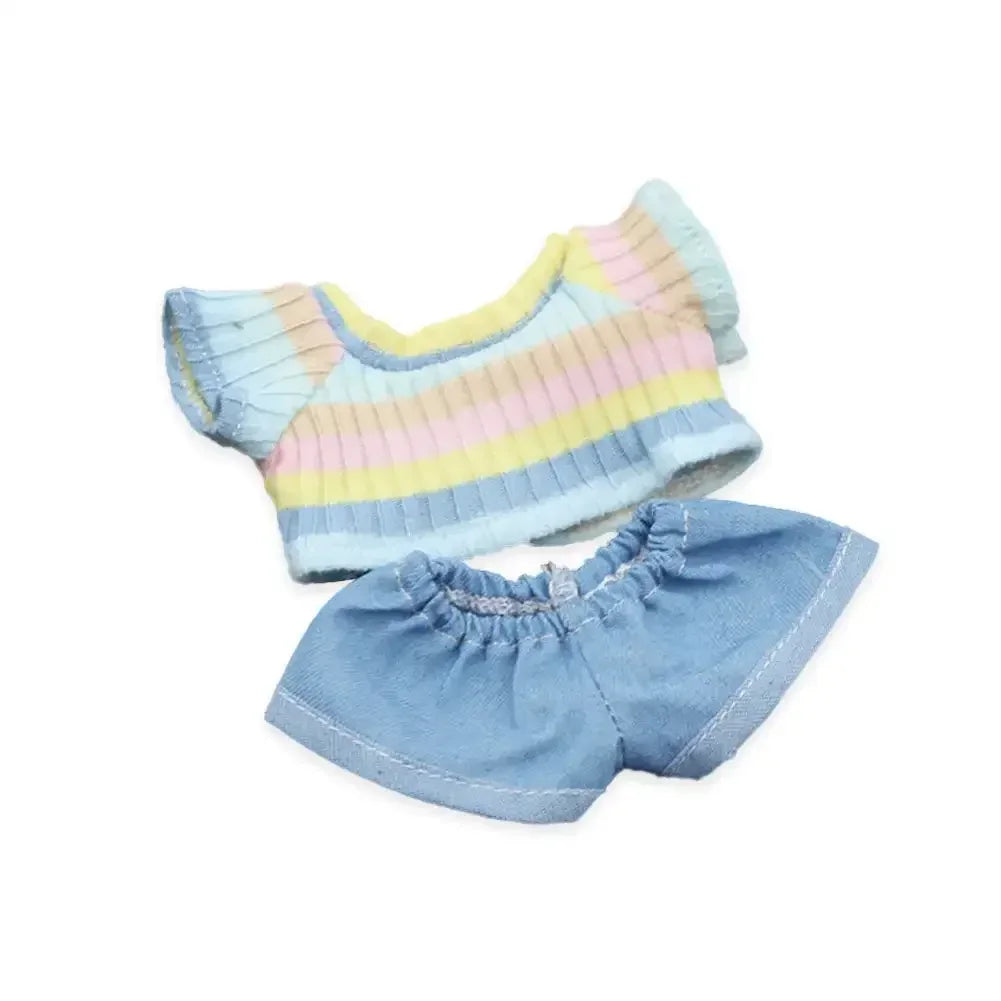 17cm Labubu Leisure Denim Outfit Set