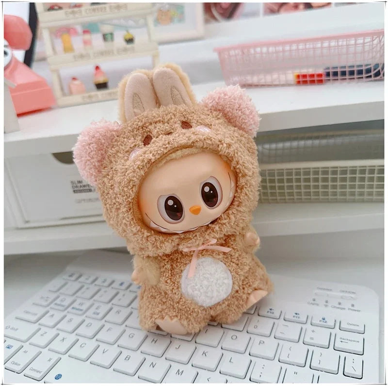 🐾 Adorable Animal Cosplay Outfits for 17cm Labubu Dolls