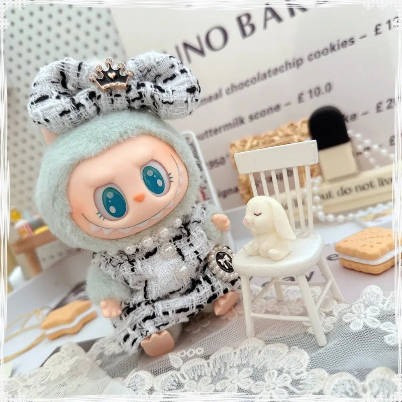 Mini Luxury Design Sweet Princess Skirt Labubu Clothes Crossbody Bag