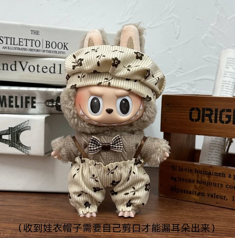 17cm Labubu Stylish Autumn Outfit Set