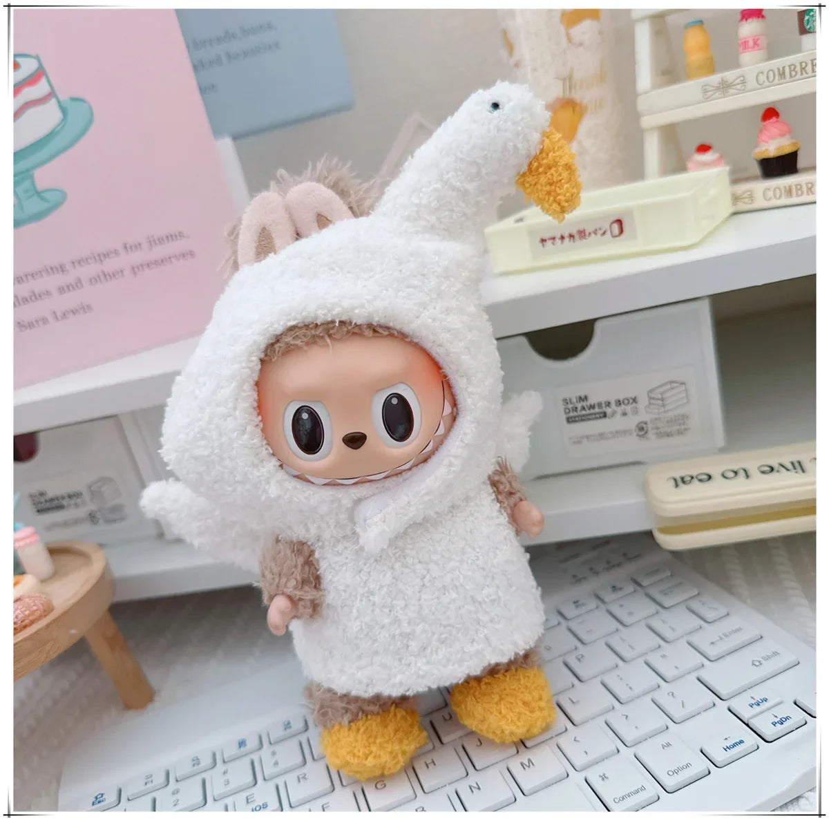 🐾 Adorable Animal Cosplay Outfits for 17cm Labubu Dolls